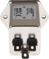 fn9260-6-06 Schaffner 6A, 250 V ac Male Panel Mount IEC Inlet Filter FN9260-6-06, Faston 2 Fuse