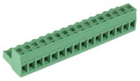 1757158 Phoenix Contact, 5.08mm Pitch, MSTB 2.5/16-ST-5.08, 16 Way, , Pluggable Terminal Block, Plug, Cable Mount, Screw