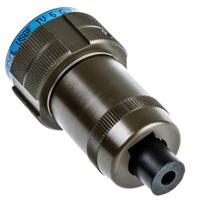 usbftv6g Amphenol Socapex Straight, Cable Mount, Plug- Single Port Type A 2.0 IP68 USB Connector