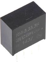 rm-3333s Recom RM DC-DC Converter, 3.3V dc/ 76mA Output, 2.97 → 3.63 V dc Input, 0.25W, Through Hole, +85°C Max Temp