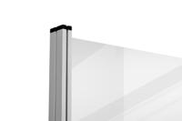 7-209630 Legamaster Transparent Office Divider, 650mm Height, 800mm Width