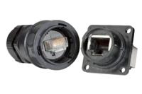 rjf54421ra Amphenol Socapex Female Ethernet Connector, Flange Mount, Cat5e