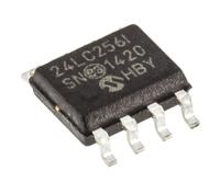 24lc256-isn Microchip 24LC256-I/SN,  256 kB Serial EEPROM,  900 ns 8-Pin SOIC Serial-I2C