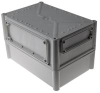 ekjb-180-g-ekjvt Fibox EK Series Grey Polycarbonate Enclosure, IP66, IP67, Flanged, Grey Lid, 280 x 190 x 180mm
