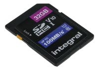 insdh32g-100v10 Integral Memory 32 GB SDHC SD Card, Class 10, UHS-1 U1