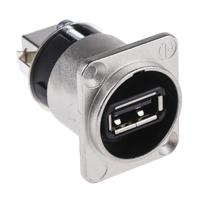 nausb-w Neutrik USB A Female to USB B Adapter