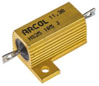 hs25-1r5-j Arcol, 1.5Ω 25W Wire Wound Chassis Mount Resistor HS25 1R5 J ±5%