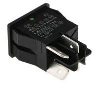 621-1591909gxrs Carlingswitch DPST, On-Off Rocker Switch Panel Mount