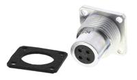 sl-ef-14-v Amphenol Socapex Circular Connector, 4 Contacts, Panel, Standard Connector, Socket, Female, IP67, SL61 Series