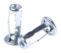 768-0723 RS PRO Bright Zinc Plated, M4 Steel Threaded Insert, 11.89mm diameter 8.38mm Depth 21.36mm