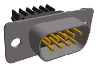 1-745492-9 TE Connectivity Amplimite HDE-20 9 Way Cable Mount D-sub Connector Plug, 2.74mm Pitch