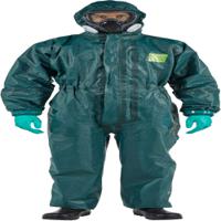 gr40t-00111-04 Ansell Green Coverall, EN 1073-2, EN 1149-5, EN 14126, L
