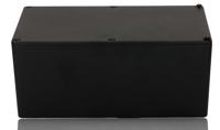 1590weebk Hammond 1590 Series Black Die Cast Aluminium Alloy Enclosure, IP65, 200 x 120 x 85mm