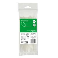 imt46407 Schneider Electric Cable Tie, , 160mm x 2.5 mm, Clear Nylon, Pk-1