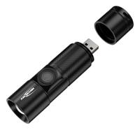 1600-0247 Ansmann Future T-Series LED Torch Black - Rechargeable 300 lm, 98.5 mm