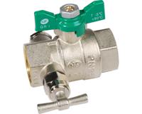 526006 Sferaco Nickel Plated Brass Ball Valve, Ball Valve, Threaded, BSP 1in, 40bar Operating Pressure