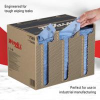 7569 WYPALL WypAll Grey Cloths for Industrial Cleaning, Dry Use, Box of 480, 335 x 345mm, Repeat Use