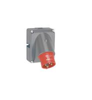 0-521-73 Legrand, Hypra IP44 Red 3P+E Angled Industrial Power Plug, Rated At 16A, 415 V No