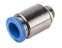 qs-g18-10-i Festo QS Series Straight Threaded Adaptor, G 1/8 Male to Push In 10 mm, Threaded-to-Tube Connection Style, 132999