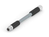 t41625b9l25-003 TE Connectivity Female 5 way M12 to Male 5 way M12 Sensor Actuator Cable, 1.5 m