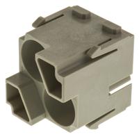 09140023001 HARTING Heavy Duty Power Connector Module, 10A, Male, Han-Modular Series, 2 Contacts
