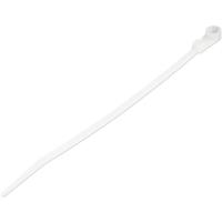 cbmzts10n6 StarTech.com Cable Tie, Cable Ties With Mounting Hole, 171.5mm x 2.5 mm, White Nylon, Pk-100