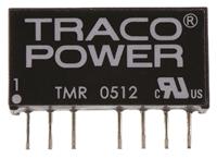 tmr-0512 TRACOPOWER TMR 2 DC-DC Converter, 12V dc/ 165mA Output, 4.5 → 9 V dc Input, 2W, Through Hole, +85°C Max Temp