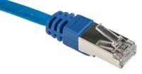 791-7043 RS PRO, 25m Cat6, Blue RJ45 to Male RJ45 Male, F/UTP Shielded, Terminated LSZH Sheath