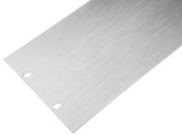 439-3211 RS PRO Unpainted Aluminium Front Panel, 3U, 483 x 132mm