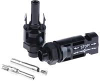 320076p0001320077p0001 Staubli Female, Male, Panel Mount MC4 Connector, Cable CSA, 1.5 → 2.5mm², Rated At 17A, 1 kV M12