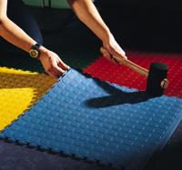 flexi5bdgc ID Group Blue Anti-slip Tile PVC Mat 50.1cm x 501mm x 5mm