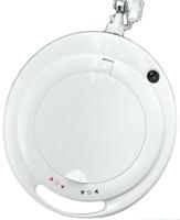 136-3722 RS PRO LED Magnifying Lamp with Table Clamp Mount, 3 dpt, 5dioptre, 125mm Lens Dia., 125mm Lens