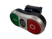 188-1200 RS PRO Green, Red Spring Return Push Button Head, 22mm Cutout, IP65