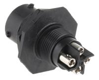 uts7124pscr Souriau Sunbank by Eaton Circular Connector, 4 Contacts, Panel, Standard Connector, Plug, Male, IP68, IP69K, UTS Series