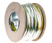 902-8414 RS PRO Green/Yellow 2.5mm² Hook Up Wire, 14 AWG, 45/0.25 mm, 100m, PVC Insulation