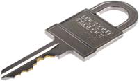175-1184 RS PRO Red 1-Lock ABS, Nylon Safety Lockout Padlocks, 5mm Shackle, 44mm Attachment
