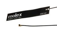 209142-0180 Molex  Square Omnidirectional GSM & GPRS Antenna, 2G (GSM/GPRS), 3G (UTMS), 4G (LTE)