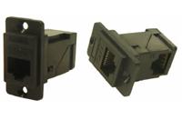 257-6714 RS PRO Single-Port RJ45 Female Feedthrough Ethernet Connector, Cat6, Unshielded
