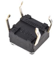 b3f-1005 Omron Orange Plunger Tactile Switch, SPST 50 mA @ 24 V dc 0.9mm Through Hole