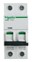 a9f54201 Schneider Electric Acti 9 iC60H MCB Mini Circuit Breaker, 2P, 1A Curve C, 12 → 133 V, 220 → 240 V, 380