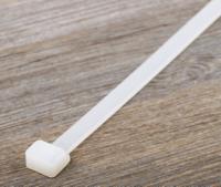 178-513 RS PRO Cable Tie, 380mm x 7.6 mm, Natural Nylon, Pk-100