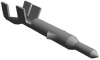 794406-1 TE Connectivity Mini-Universal MATE-N-LOK Series Male Crimp Terminal, 20AWG Min, 16AWG Max