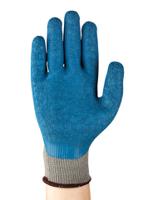 80100100 Ansell 80-100 Grey Cotton, Polyester Polyester Cotton Fibre Work Gloves, Size 10, Latex Coating