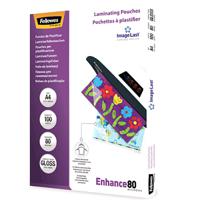 5306207 Fellowes A3 Glossy  Laminator Pouches 80micron Thickness, 100 Pack Quantity