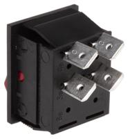 c1353aanab Arcolectric (Bulgin) Ltd Illuminated DPST, On-Off Rocker Switch Panel Mount