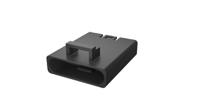 flhp4100 Amphenol Communications Solutions FLHP4100 Series Straight Wire Mount PCB Socket, 4-Contact, 1-Row, 2.5mm Pitch, Crimp