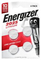 7638900415360 Energizer CR2025 Button Batteries, 3V, 20mm Diameter, 4 Pack