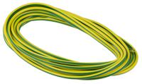 175-7469 Staubli Green/Yellow 6 mm² Hook Up Wire, 1548/0.07 mm, 10m, PVC Insulation