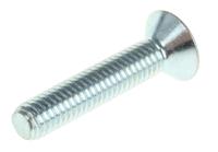 491-5158 RS PRO Bright Zinc Plated Steel Hex Socket Countersunk Screw, DIN 7991, M6 x 30mm