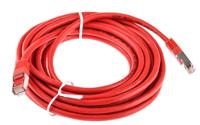 411-481 RS PRO, 5m Cat6, Red RJ45 to Male RJ45 Male, S/FTP Shielded, Terminated PVC Sheath
